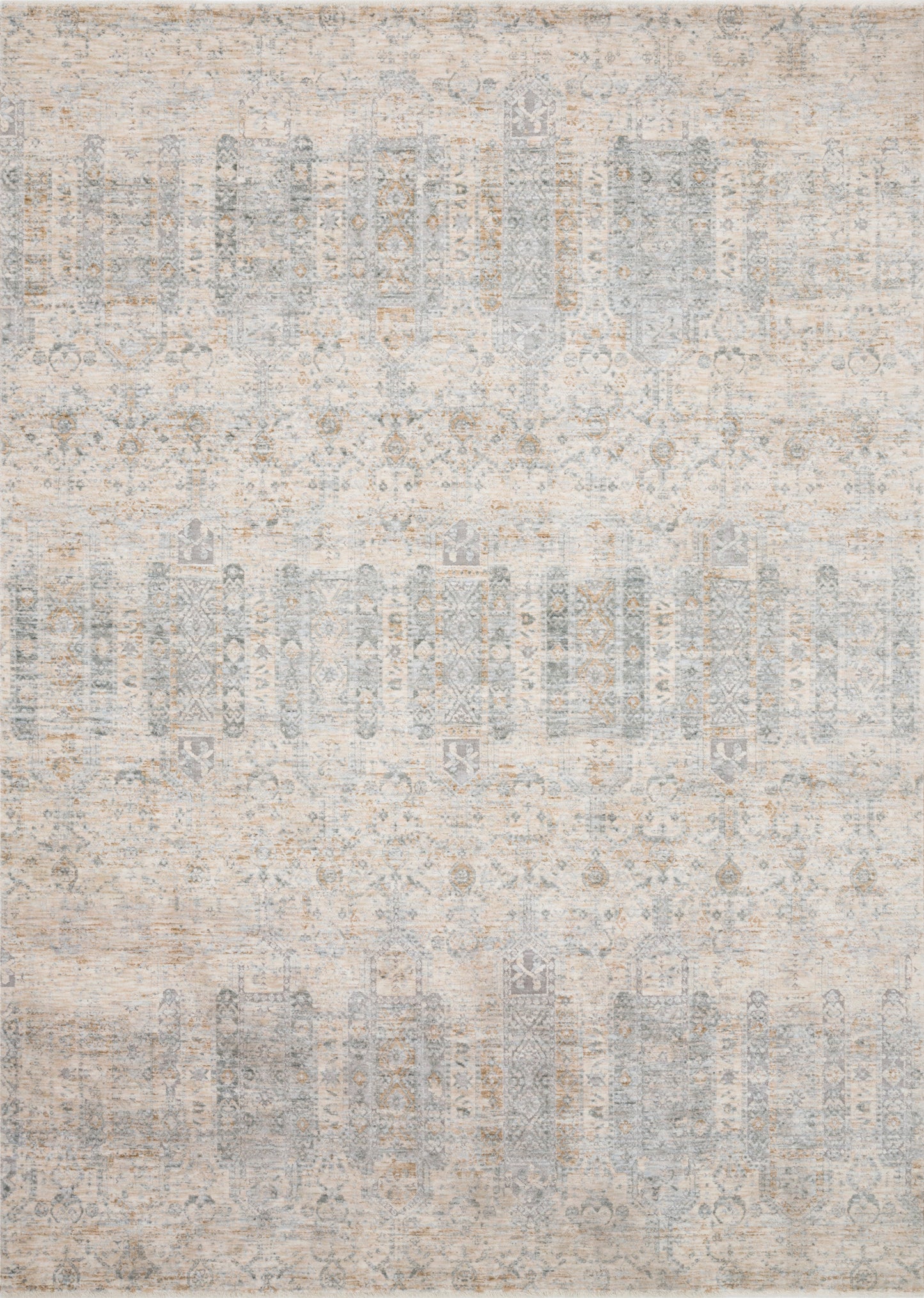 Pandora Ivory/Mist Loloi rug with soft high-low textured pattern