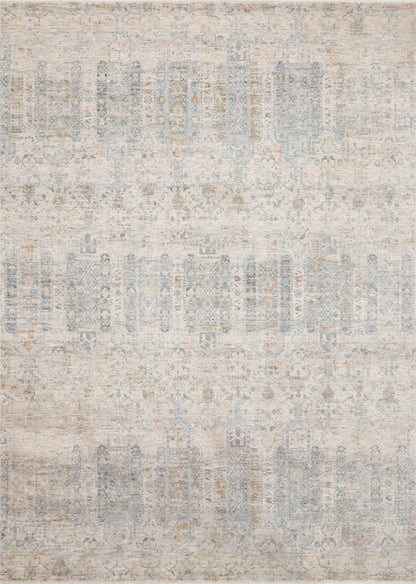 Pandora Ivory/Mist Loloi rug with soft high-low textured pattern