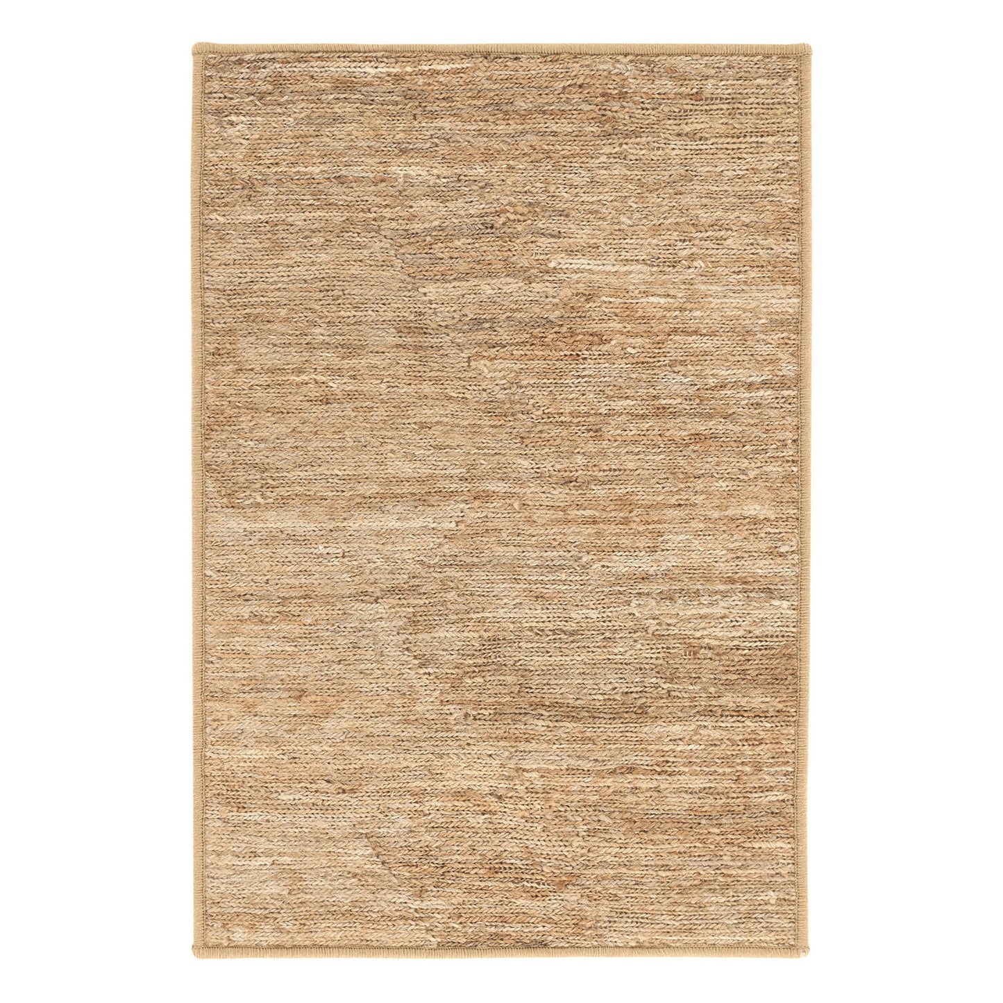 Willa braided woven hemp rug in natural