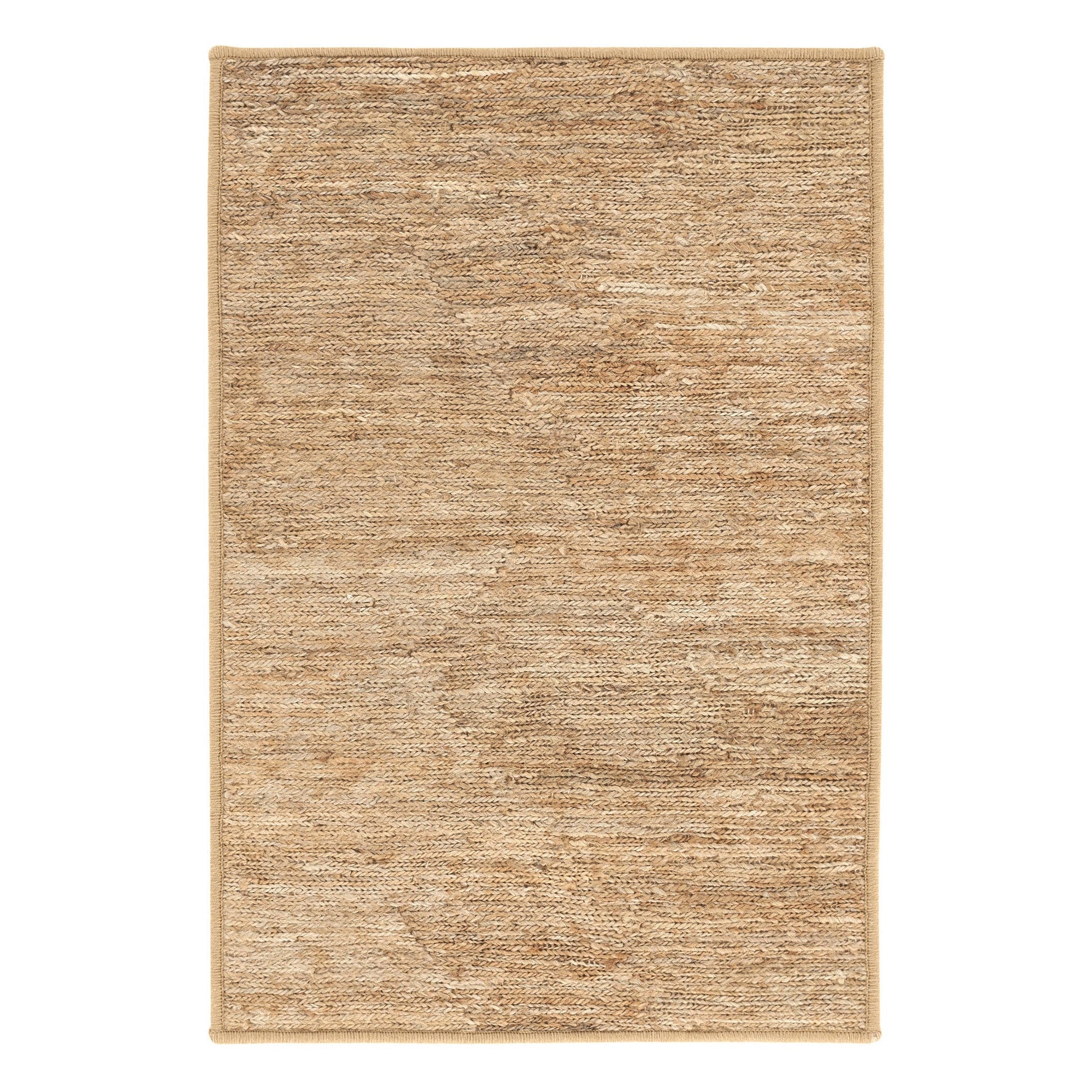 Willa braided woven hemp rug in natural