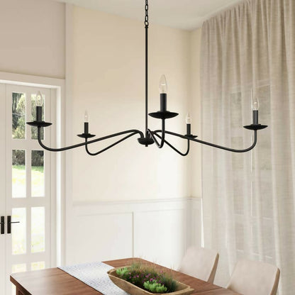 Ellie Black 5-Light Chandelier